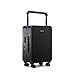TUPLUS Suitcase ABS Hard Shell Luggage with 4 Spinner Wheels Hold Check in Travel Case with TSA Lock, Balance Series, Pure Dark, carry-on 20'', Balance
