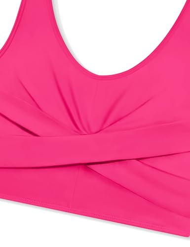 Image of Qaoerde Girls Swimsuit Tropical Print Bikini Set with Ruffle Hem Two Piece Criss Cross Bathing Suits for Girls 7-16 Years