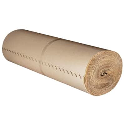 FlashPrix Rollo Cartón Ondulado para Pintor, perfecto para Cubrir el Suelo, Protector de Muebles, 90cm x 50m