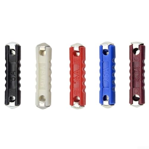 Kit de 200 fusibles para autos clásicos europeos, de 5A, 8A, 10A, 16A, 25A variado, en caja plástica transparente, protección eléctrica retro para auto miniatura 5