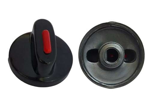 Image of Gas Stove On /Off Knobs Push Button Knobs Compatible for Butterfly /Prestige & major stoves(Blacktop /Stainless Gas stoves)-4 Units