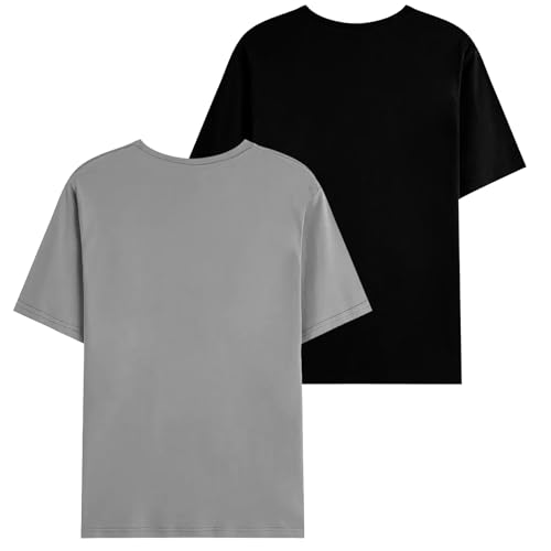 Image of JUGULAR Men's Half Sleeve Cotton Printed Combo Tshirt (Pack of 2)