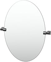 Vista 34 de Gatco 5679SM - Espejo rectangular sin marco, 24 pulgadas, latón cepillado negro mate combinado