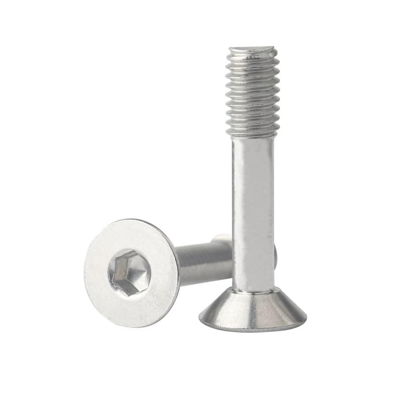 SS304 Stainless Steel Hex Socket Countersunk Head Screw with Waisted Shank M2.5-M8 (100,M4 x 16mm)