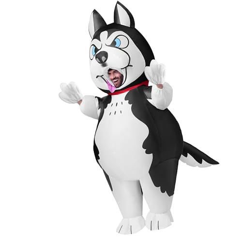 Spooktacular Creations Costumes gonflables pour adultes, costumes gonflables Husky complet,...