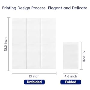 400 Pack Paper Napkins, Disposable Guest Towels Party Dinner Napkins Soft, Absorbent 3-Ply Hand Towels for Bathroom, Wedding and Events 400 Pack Paper Napkins Disposable Guest Towels Party Dinner Napkins Soft Absorbent 3 Ply Hand Towels for Bathroom Wedding and Events