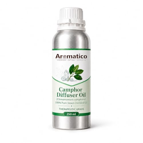 Image of Aromatico Camphor Diffuser Oil for Home Fragrance, Premium Aromatherapy Diffuser Oil, Fresh Camphor Aroma for Diffusers | Potpourri and Room Oil - 250 ml