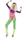 Produktbild Smiffys, Damen 80er Work Out Kostüm, Overall, Haarband und Handgelenkmanschetten, Größe: S, 43196
