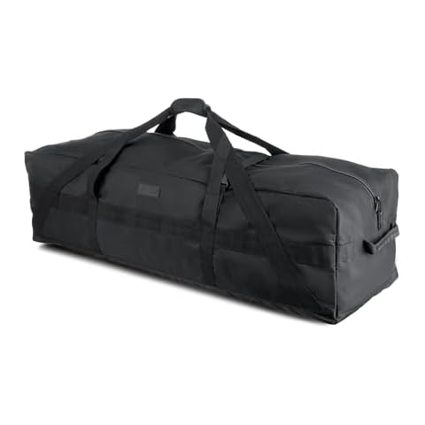Fitdom 106L 45" Heavy Duty Extra Large Duffle Bag with Upgrade Zipper, Durable & Water Resistant. Perfect as Camping Bag Travel Storage Bag Tent Storage Bag Sports Equipment Bag For Coaches & More Cover