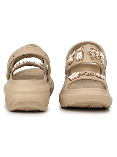 Image of ATHCO Soho Clogs Sandal for Women's|Girls|Dual-Color Soft EVA Cushioned With Massage Footbed|Easy Wear with Adjustable Back Strap|Lightweight Platform Heels|Flexible|Breathable|Extra Soft Comfortable Anti-Skid Casual Mule|All-Season|Summer|Monsoon|Rain|Winter|Waterproof|Casual Slip-On Sandal with Cute Charms & Chunky Design|Indoor & Outdoor Wear|Trendy|Fashionable|Stylish|Shoes