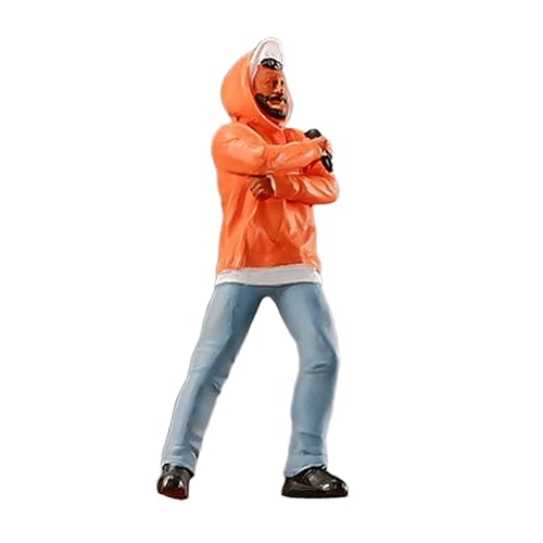 DYNWAVE 1/64 Miniature People Figurine Tiny People Model Men Figure Trains Architectural Diorama Figurine for Photography Props Decor