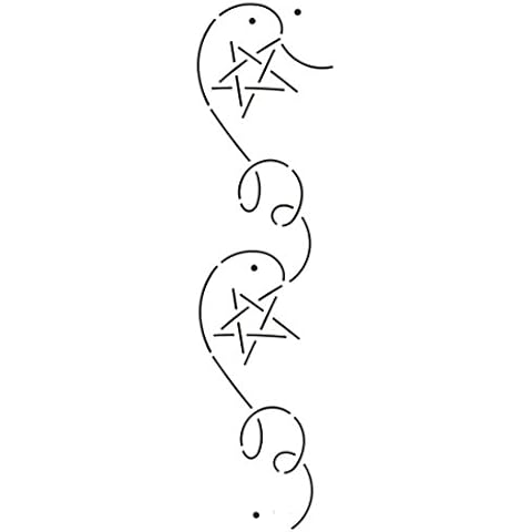 Quilting Creations Millennium Star with Corner Quilt Stencil WHITE, 2.5" Cover