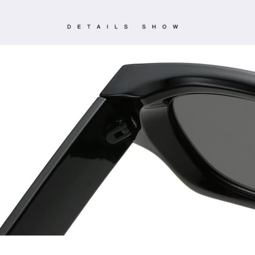 Lunettes de soleil tendance style rétro punk verres haut de gamme bleu vert