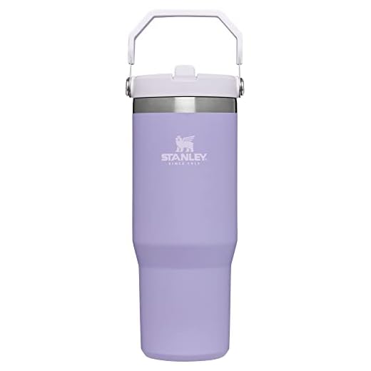 Stanley IceFlow - Vaso con popote, 30 onzas, color lavanda