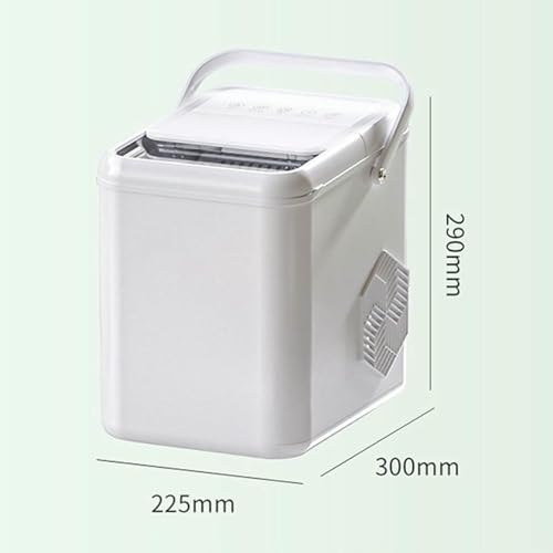 Fabricadora de cubos de hielo eléctrica de sobremesa, con cucharón y canasta para hielo, produce 9 cubos en 6 minutos, dos tamaños de hielo, 12 kg en 24 horas, ideal para hogar, cocina, oficina, bar y fiestas miniatura 7