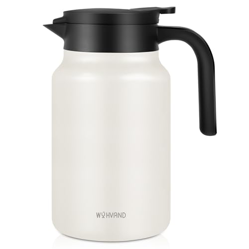 Image of Insulated Coffee Carafe, 51 oz, Keeps Hot for 12H, Cream