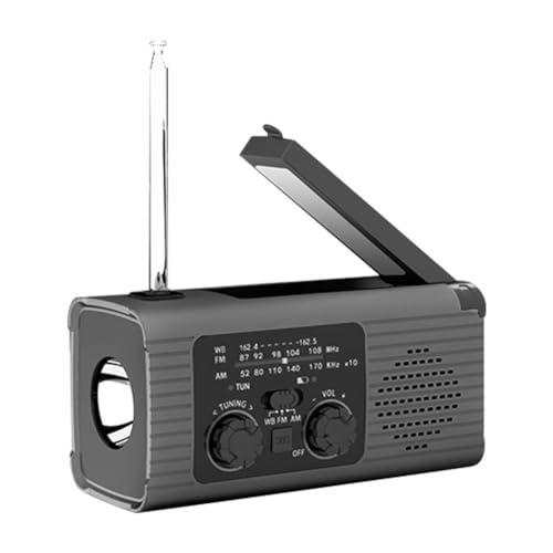 Radio d'alerte météo solaire et manivelle pour vos randonnées et bivouacs