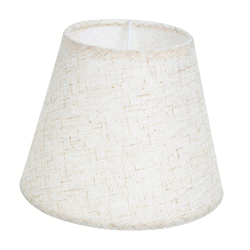Image of Beige Fabric Pvc Lampshade Replacement for Table Ceiling and Wall Lights Woven Design for Children S Room and Home Lighting Accessories