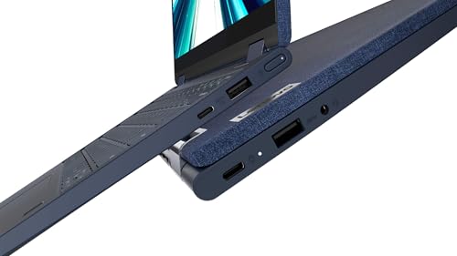 Image of Lenovo Yoga 6 13.3 2-in-1 13.3 inch Touch Screen Laptop - AMD Ryzen 5-8GB Memory - 256GB SSD - Abyss Blue Fabric Cover