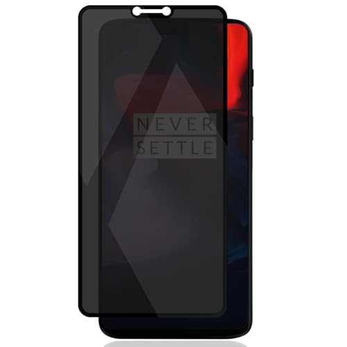 Zerrshoo Protector Pantalla para OnePlus 6, OnePlus 6 Cristal Vidrio Templado Antiespia 1 Piezas, 9H Dureza Vidrio, Privacidad Protector Cristal para OnePlus 6