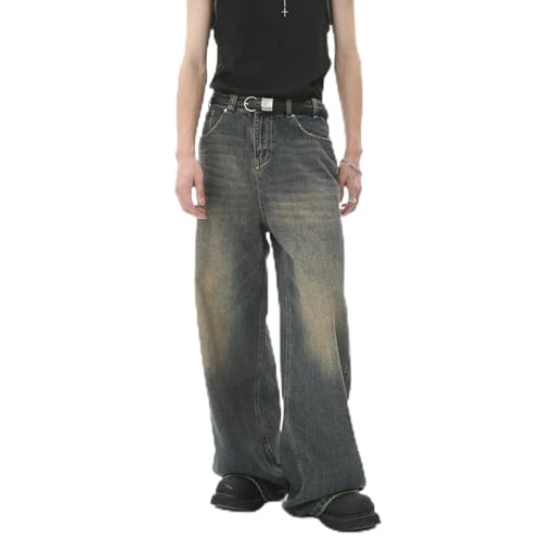 Jean jambes larges grande taille coupe baggy confortable