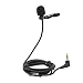 EX-507XR Omni-Directional Lavalier Microphone with 3.5 mm TRS Plug for Use with Wireless Mic Systems, Audio Recorders, Cameras