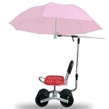 Carrello da giardino regolabile con sedile girevole e portaombrelli, carrello da giardinaggio per esterni per diserbo e piantare, regolabile in altezza per il massimo comfort