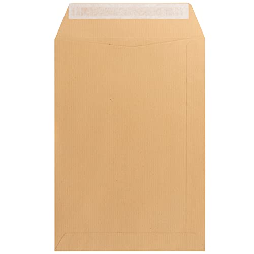Caja lote de 1000 Sobres Papel Kraft Natural 100x150 70Gr/m² Salario Marrón 31933