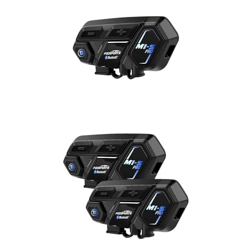 Fodsports Save $50 on 3 Pack M1-S PRO Motorcycle Bluetooth Headset Up to 8 Riders Helmet Intercom with Usable While Charge Universal Connection with Other Brands Motorcycle Bluetooth Intercom