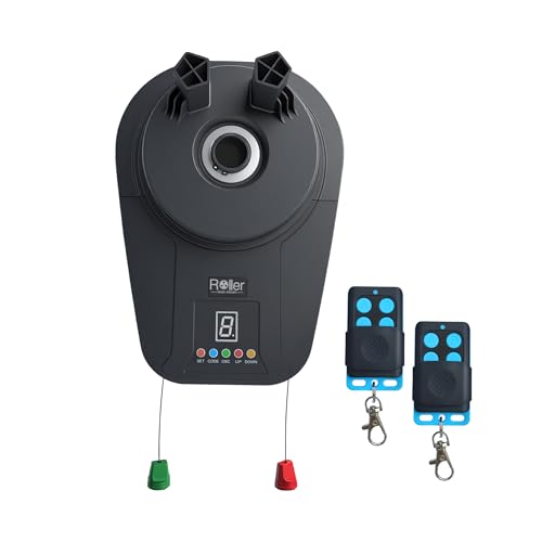 Automatic Roll Up Door Opener Equipped with Two Remote Control DC Power Garage Door Opener It Features a Powerful 800N(1/2HP) Motor for Reliable Performance Suitable for Most roll-up Doors
