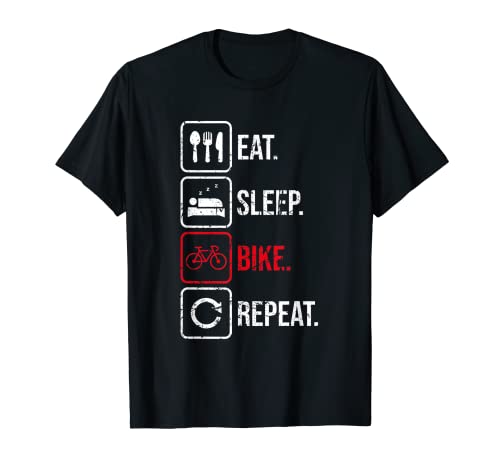 Eat Sleep Bike Repeat Vélo VTT Vélo T-Shirt