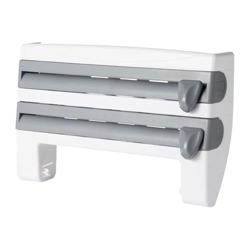Eastuy Dispensador de Film | Film Dispensador con Cortador,Organizador Reutilizable para Puerta Y Cajón Conservación Alimentos Y Bocadillos