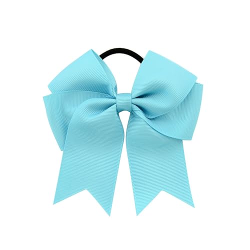 Nastro in raso a coda di pesce, elastici per capelli e fasce per ragazze, capelli eleganti (Sky Blue, taglia unica)