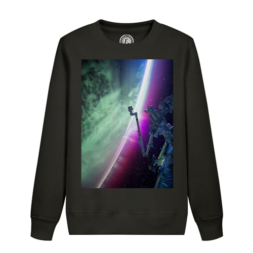 Sweatshirt enfant Station Spatiale Internationale Aurore Boréale cadeau anniversaire