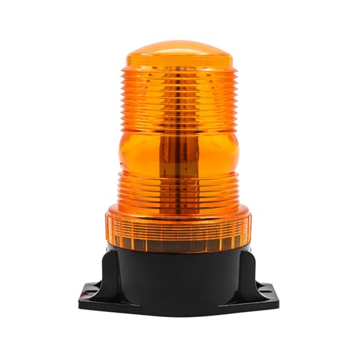 Biqing Gyrophare LED,15W Lumière Stroboscopique D'urgence Attention Signalement lumières 12V 24V Feu Urgence Strobe pour Camion Chasse-Neige Dépanneuse Élévateur (1, Jaune)