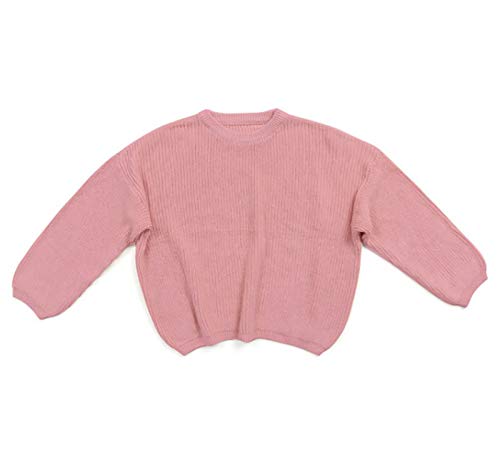 FYBITBO Toddler Girl Boy Sweaters Outfit Baby Knit Sweaters Pullover Long Sleeve Sweatshirts Fall Winter Clothes (18-24 Months,rose pink)