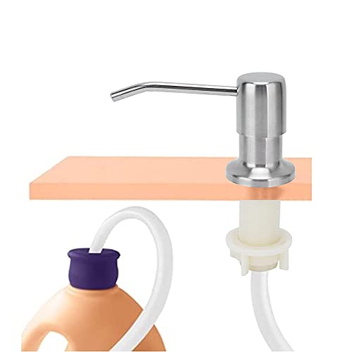 GAGALIFE Kitchen Sink Soap Dispenser Gold, Built In Soap Dispenser With