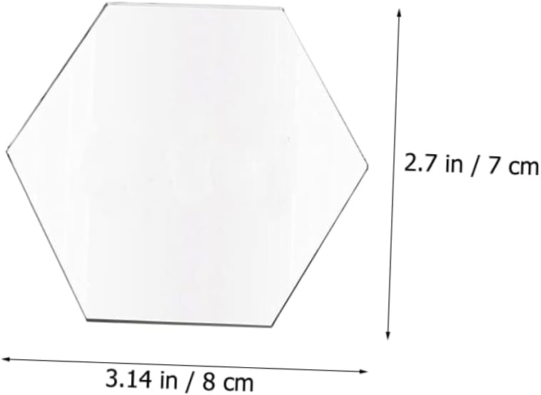 SEWOART 10pcs Transparent Acrylic Plates for Art Projects Clear Cards for Boy Girl Graffiti and Crafting Activities Smooth for Easy Use