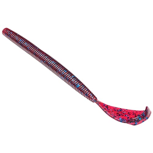 Strike King (RGCUT7-7) Rage Cut-R-Worm 7 Fishing Lure 7 - Plum 7 Exclusive Tail Design