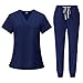 Scrubs Medical Uniform Women and Man Scrubs Set Medical Scrub Top and Pants