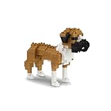 BOROLA Pet Dog Building Blocks Set Educational Toy Realistic Fun Animal Assembly Kit Toys Games(Boxer Blocks)