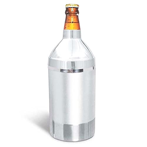 Porta Garrafa de Cerveja Alumínio Térmico 600Ml - Cromada