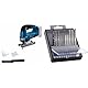 Bosch Professional 18V System Akku Stichsäge GST 18V-125 B (mit Bügelhandgriff, 1x Stichsägeblatt) + 10x PRO Hardwood and Laminate Stichsägeblatt-Set (für Hartholz, Parkett, Länge 83 mm, Zubehör)