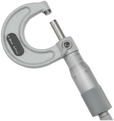 Precision Outside Micrometers Set 0-200mm | High Accuracy, Graduation 0.01mm | Durable Steel Calipers for Accurate Measurement | Ideal for Mechanics & Engineers