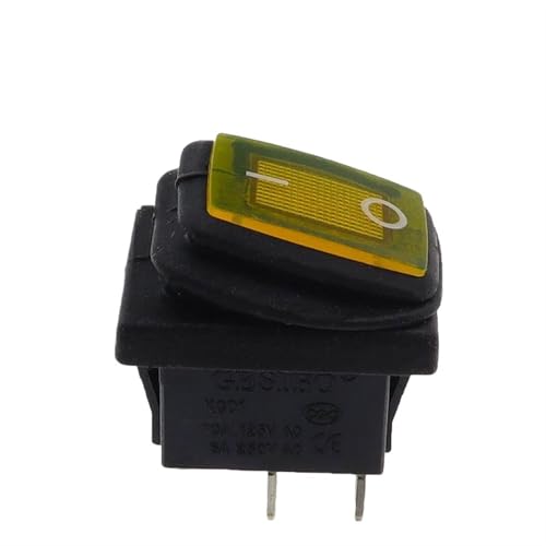 1 peça/5 peças KCD1 mini interruptor à prova d'água 2 engrenagens 3 pinos com luz/2 engrenagens 2 p