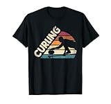 Diseño rizado. Curling Sport Curler Silueta de jugador de curling Camiseta