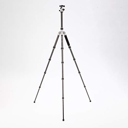 Mefoto Globetrotter 64.2" Carbon Fiber Travel Tripod/Monopod W/Case, Twist Locks, Triple Action Ballhead W/Arca Swiss Plate - Titanium (C2350Q2T) #TOP4
