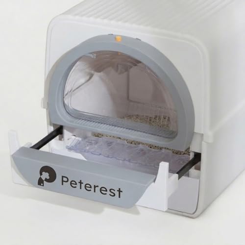 Peterest Semi-Automatic Self Cleaning Cat Litter Box for