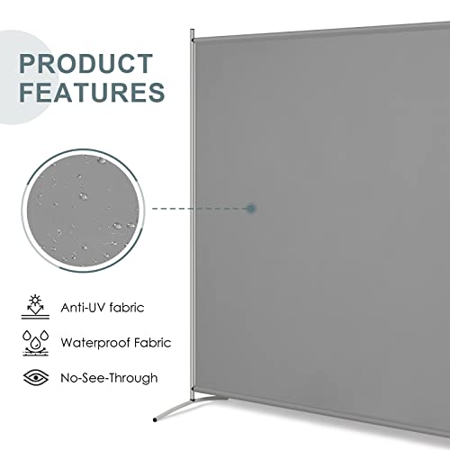 image for RANTILA Single Large Panel Room Divider, Privacy Screen for Office, Pa
