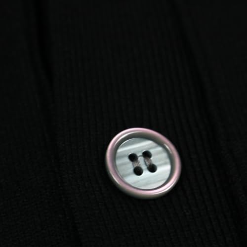 Men Cardigan V-Neck Red Snag Eyes Heart Embroidery Cotton with Button Solid Casual Fit Open Front Sweater4